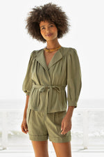 BANTER JACKET in SAGE GREEN