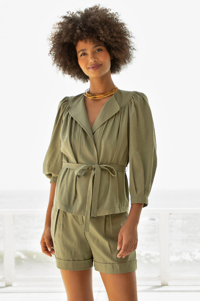 BANTER JACKET in SAGE GREEN