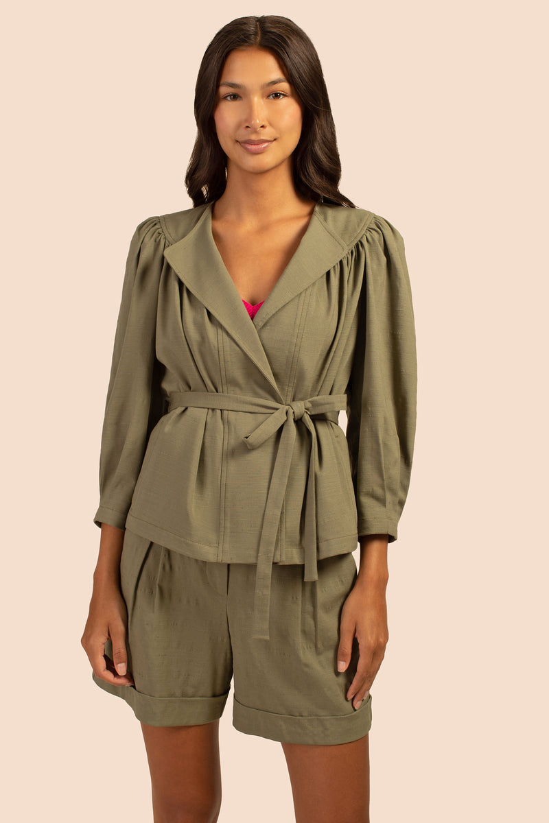 BANTER JACKET in SAGE GREEN additional image 1