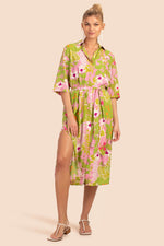 LA PALMA MIDI SHIRTDRESS in MULTI