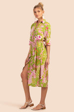 LA PALMA MIDI SHIRTDRESS in MULTI additional image 2