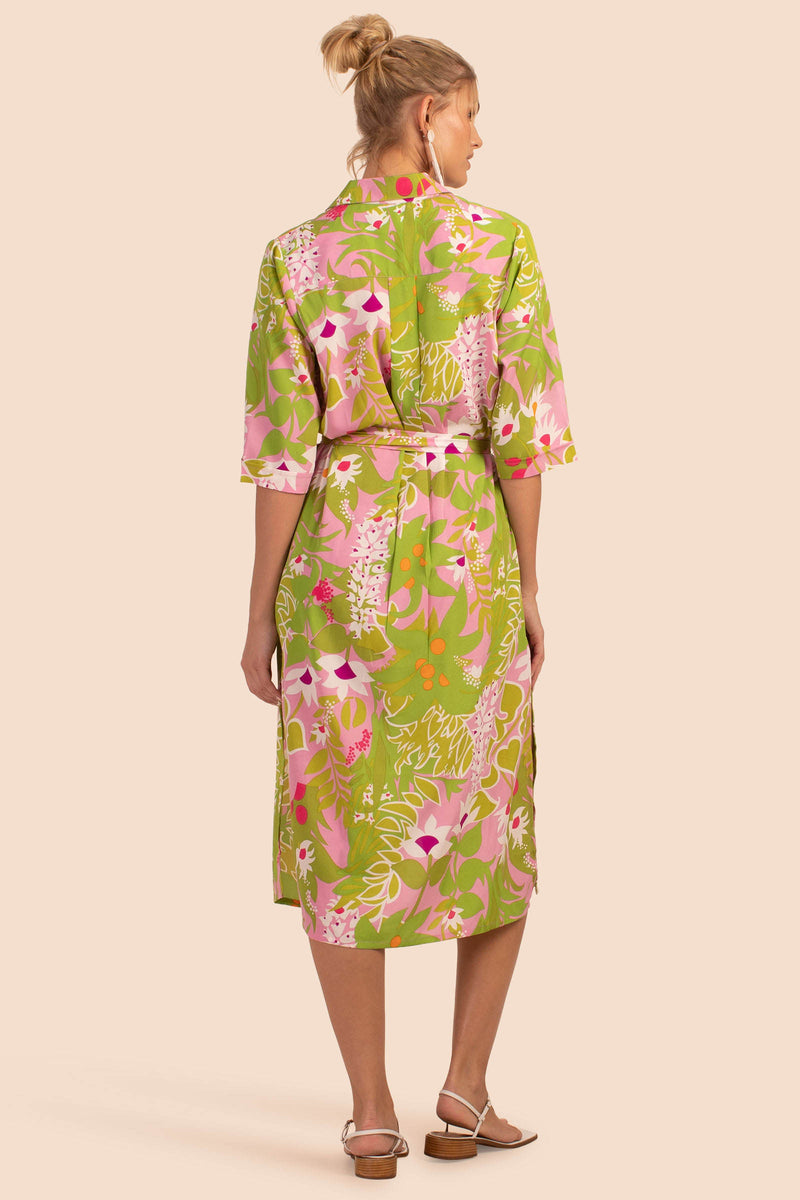 LA PALMA MIDI SHIRTDRESS in MULTI additional image 1