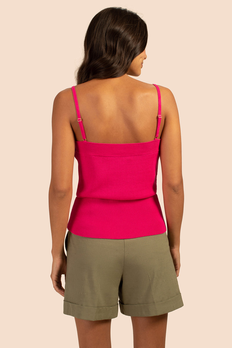 NAINARI CAMISOLE in AZALEA PINK additional image 1