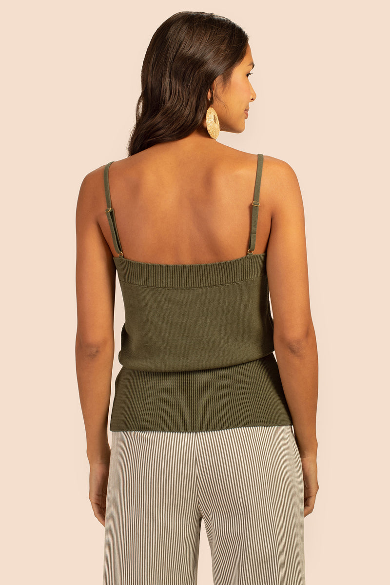 NAINARI CAMISOLE in SAGE GREEN additional image 4