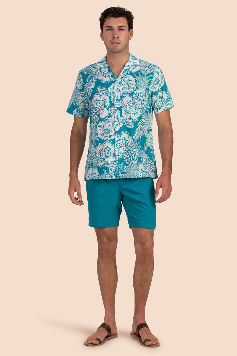 FELIX SHIRT in TILE BLUE/WHITEWASH additional image 2