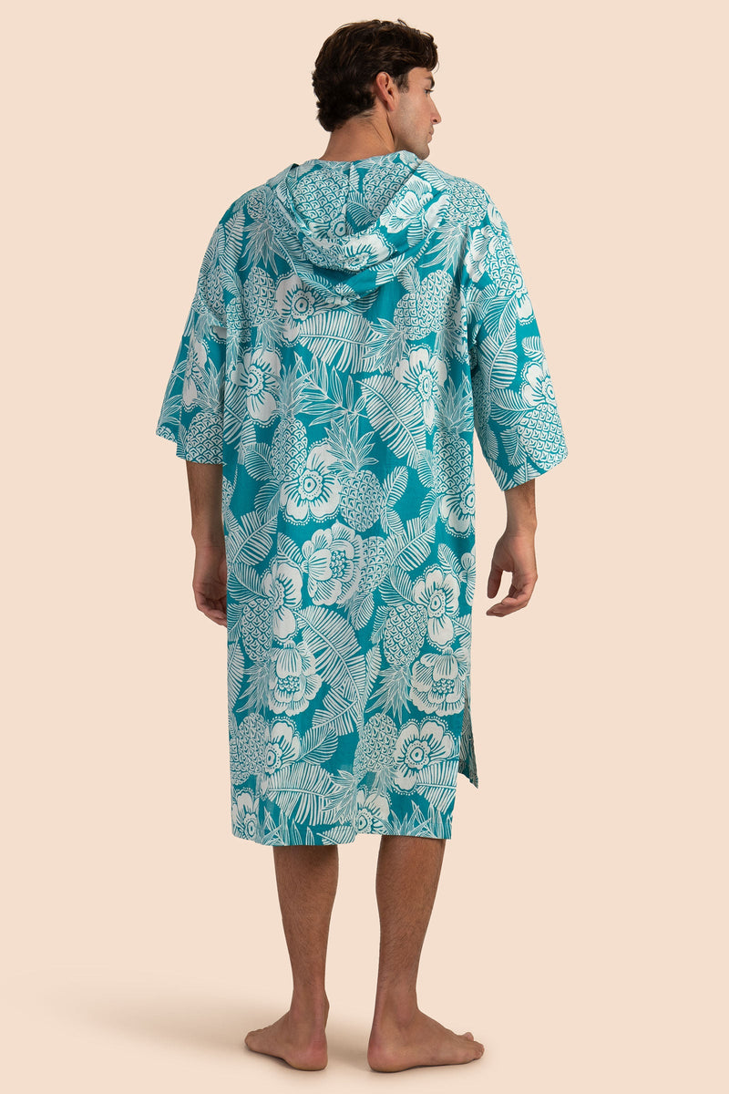 ROBLES CAFTAN in TILE BLUE/WHITEWASH additional image 2