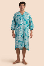 ROBLES CAFTAN in TILE BLUE/WHITEWASH additional image 1
