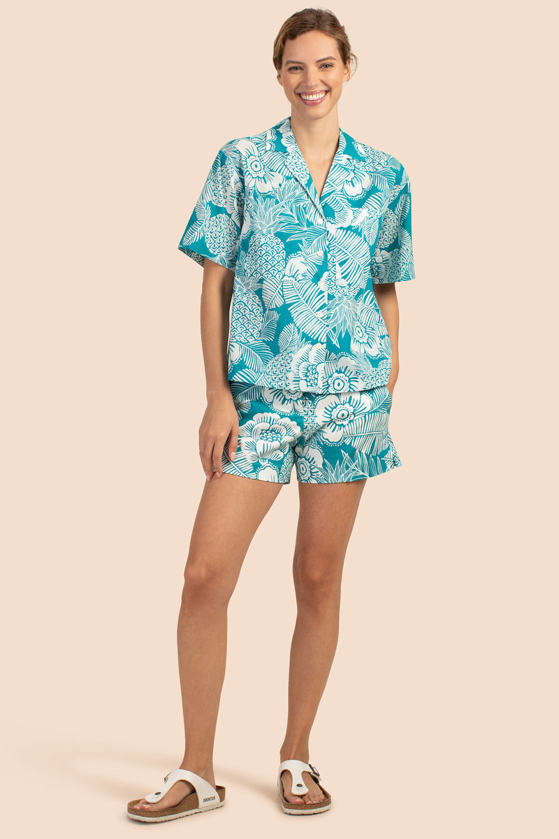 FASCINATING SHIRT in TILE BLUE/WHITEWASH additional image 3