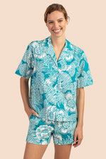 FASCINATING SHIRT in TILE BLUE/WHITEWASH additional image 1