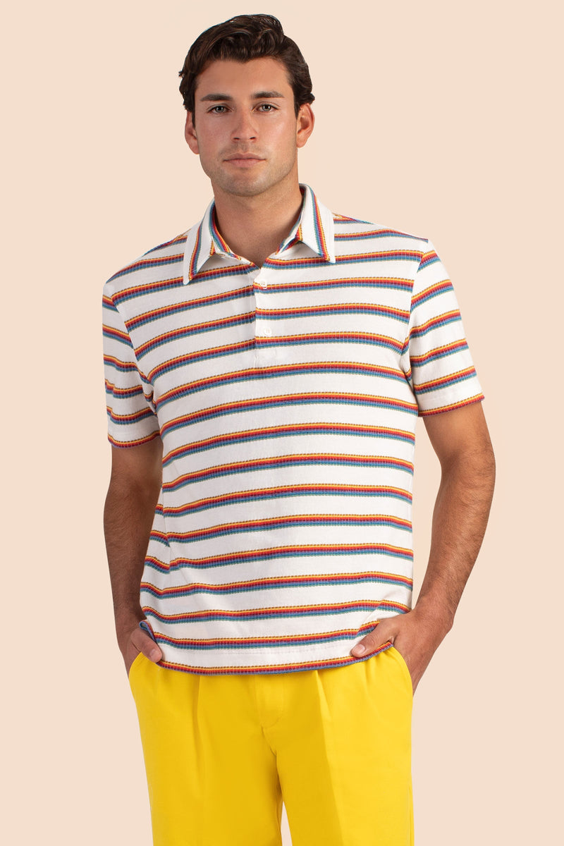 DALLAS SHORT SLEEVE POLO in MULTI additional image 1