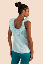 TWIN FALLS TOP in SKY BLUE additional image 4