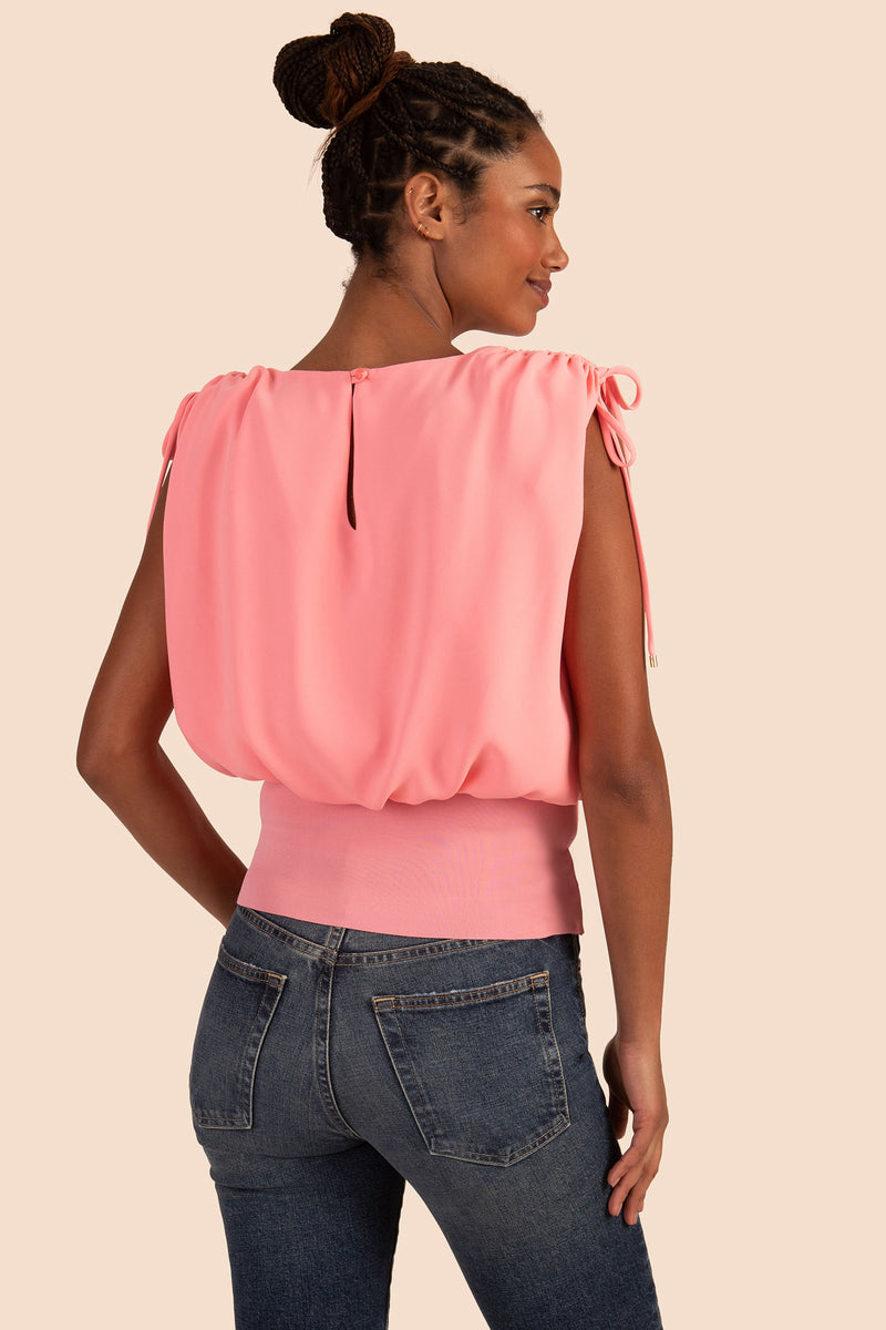 STILLNESS TOP in FLAMINGO PINK additional image 9