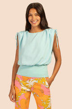 STILLNESS TOP in SKY BLUE additional image 1