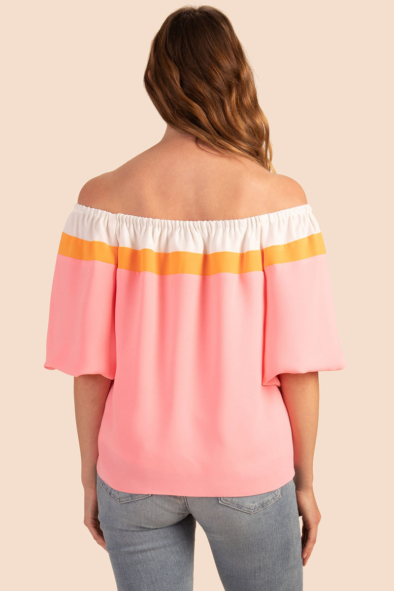 LUELLA TOP in FLAMINGO PINK additional image 7