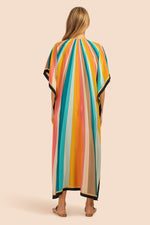 SUNBEAM THEODORA MAXI CAFTAN DRESS in MULTI additional image 2