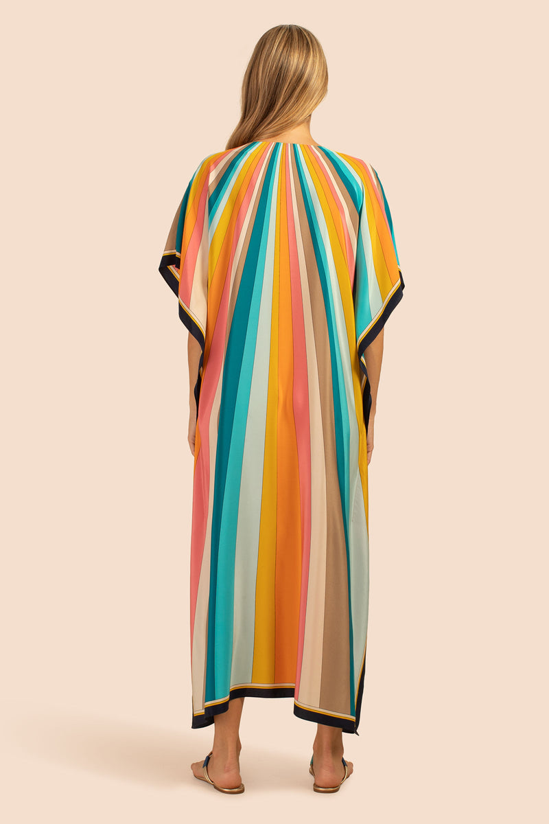 SUNBEAM THEODORA MAXI CAFTAN DRESS in MULTI additional image 2