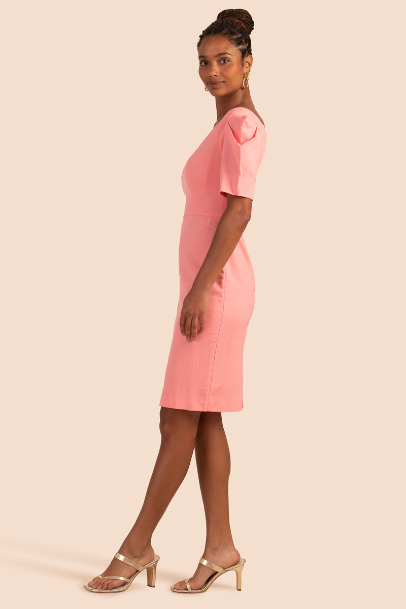 WITTY DRESS in FLAMINGO PINK additional image 6