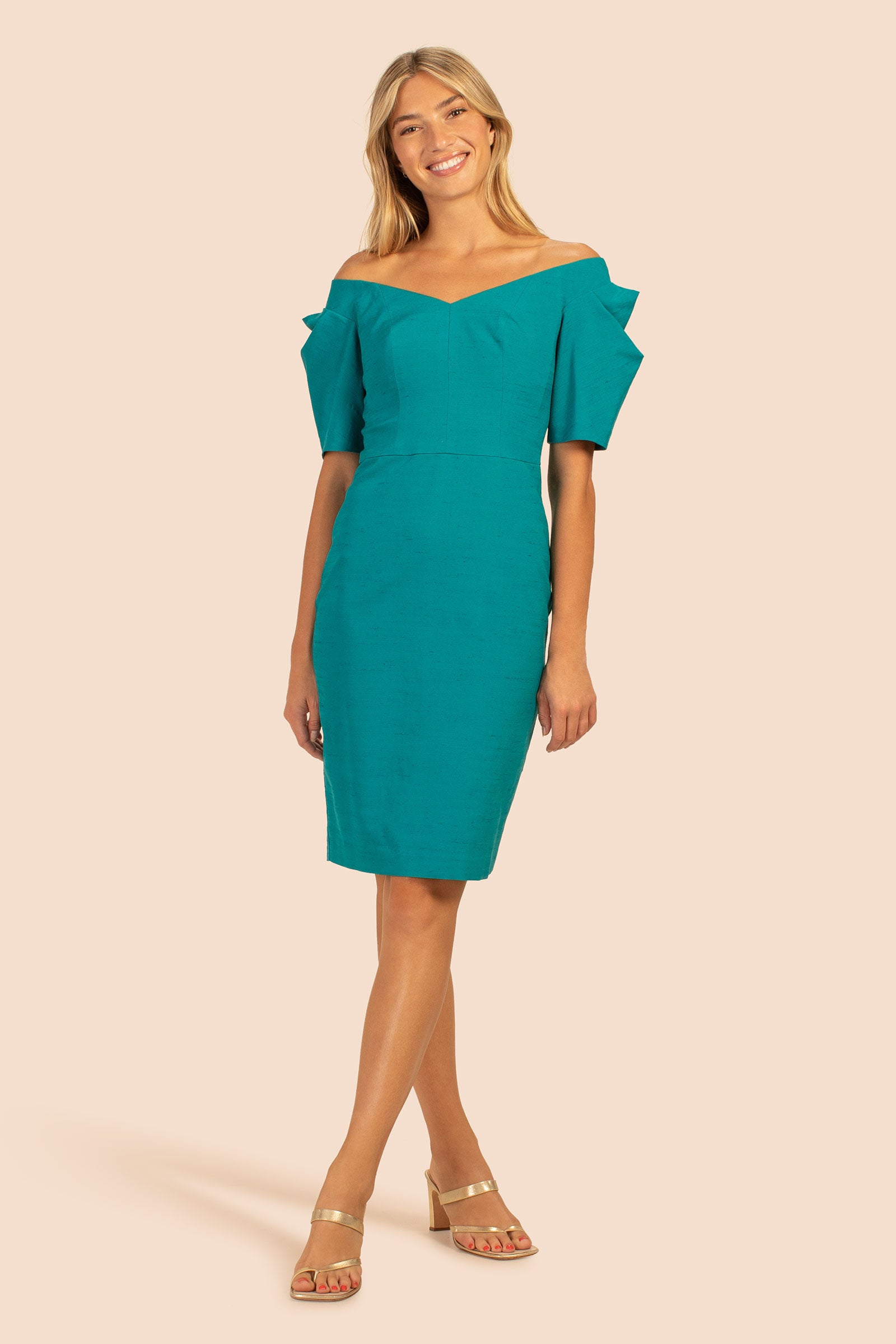 Trina turk cold shoulder best sale dress