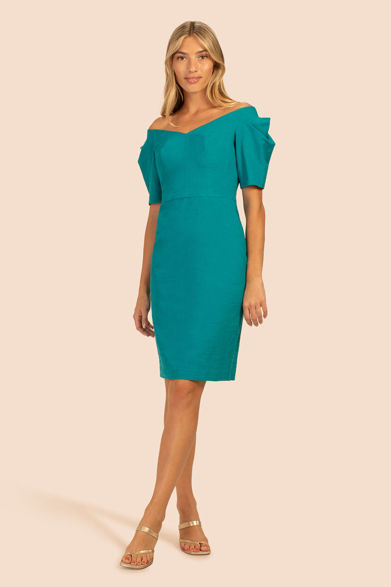 WITTY DRESS in TILE BLUE