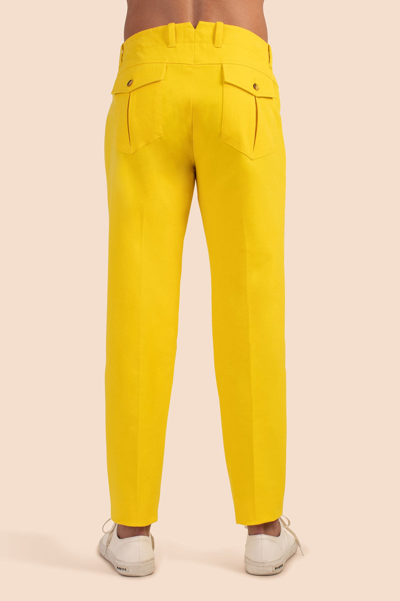 DURHAM TROUSER in LEMON YELLOW additional image 1