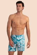 HONOLULU BOARDSHORT in TILE BLUE/WHITEWASH