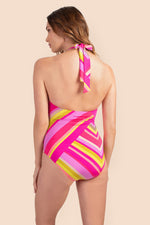 WALTZ BANDEAU HALTER ONE-PIECE SWIMSUIT in MULTI additional image 1