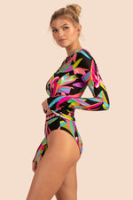 BIRDS OF PARADISE LONG-SLEEVE SWIM TEE in MULTI additional image 2