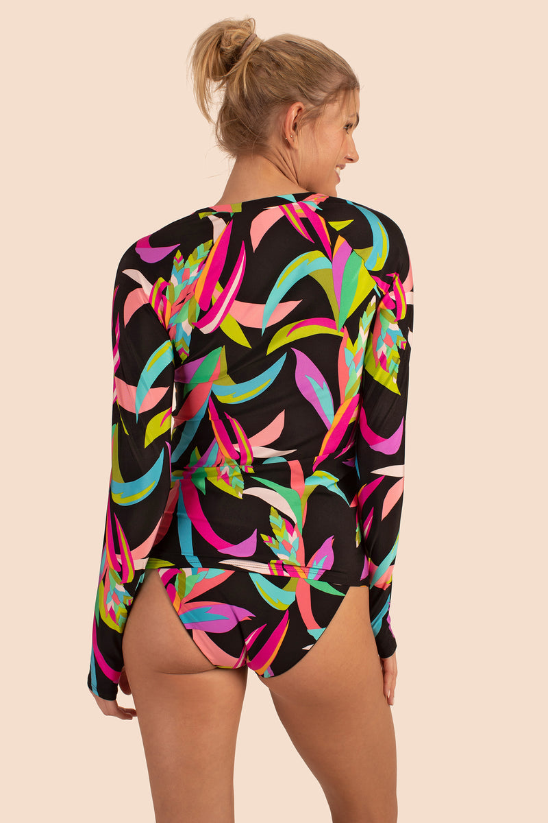 BIRDS OF PARADISE LONG-SLEEVE SWIM TEE in MULTI additional image 1