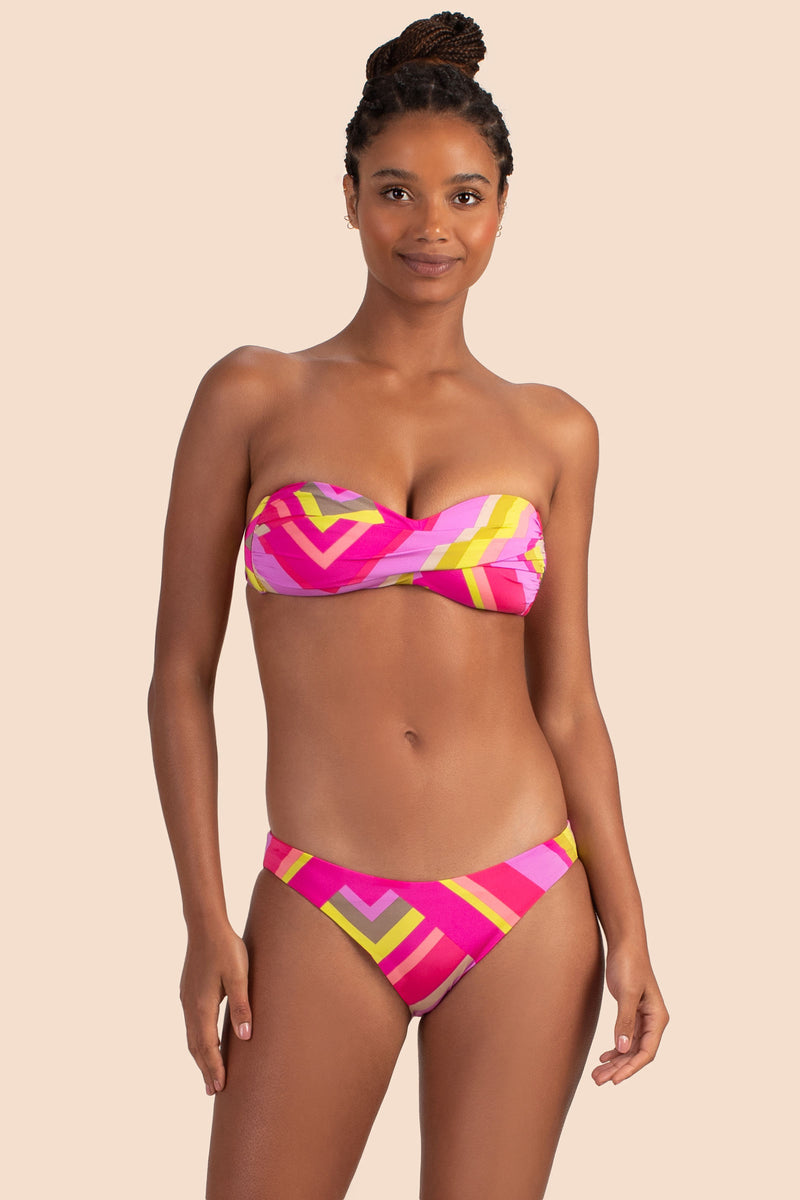 WALTZ TWIST BANDEAU TOP in MULTI