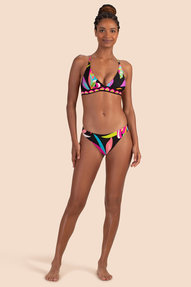 BIRD PARADISE REVERSIBLE HALTER BRA in MULTI additional image 3