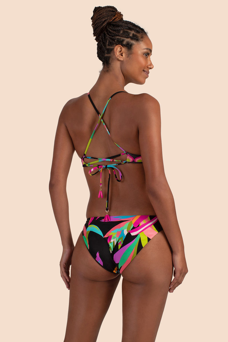 BIRD PARADISE REVERSIBLE HALTER BRA in MULTI additional image 2