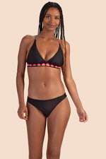BIRD PARADISE REVERSIBLE HALTER BRA in MULTI additional image 1