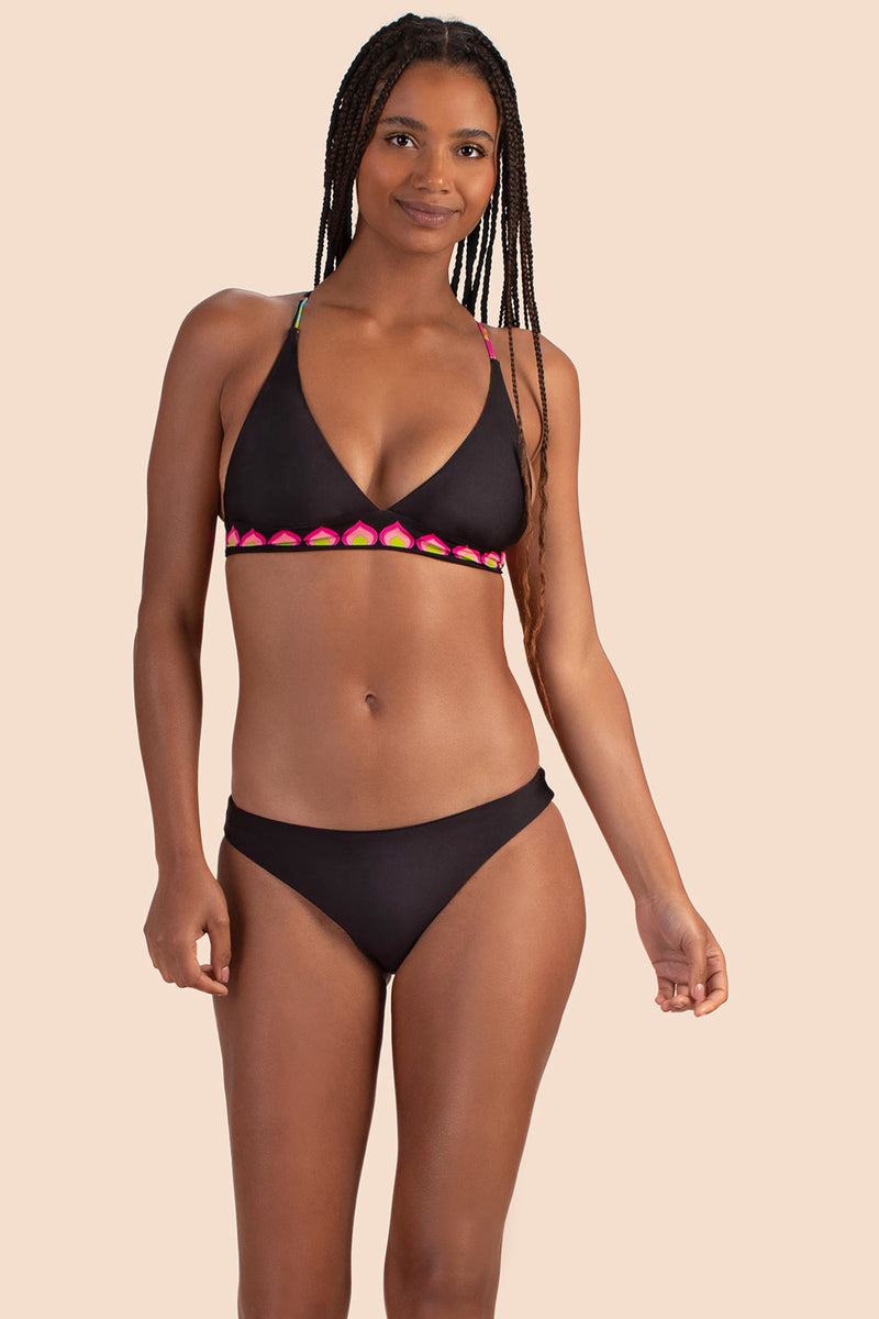 BIRD PARADISE REVERSIBLE HALTER BRA in MULTI additional image 1