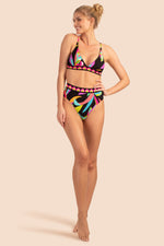 BIRDS OF PARADISE HIGH WAIST SWIM BOTTOM in MULTI additional image 3