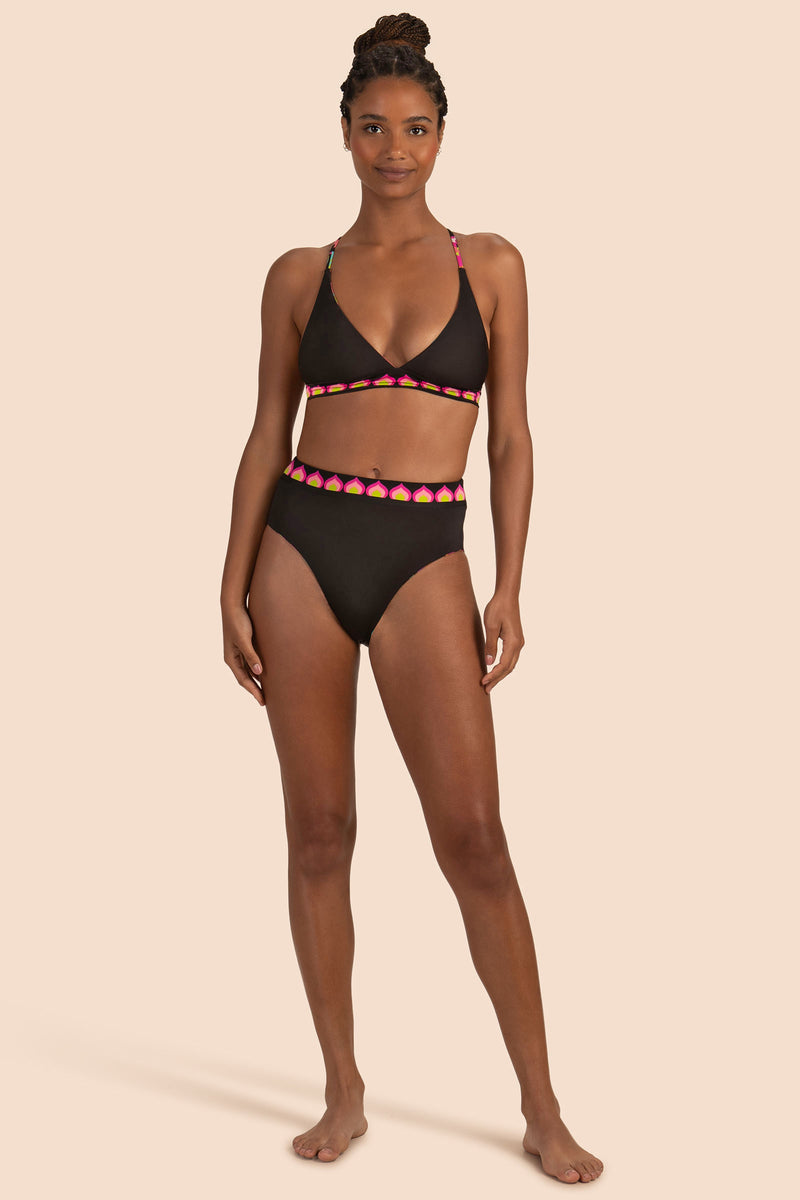 BIRDS OF PARADISE HIGH WAIST SWIM BOTTOM in MULTI additional image 4