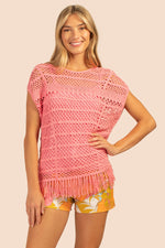 NICOYA PULLOVER in GERANIUM PINK additional image 3