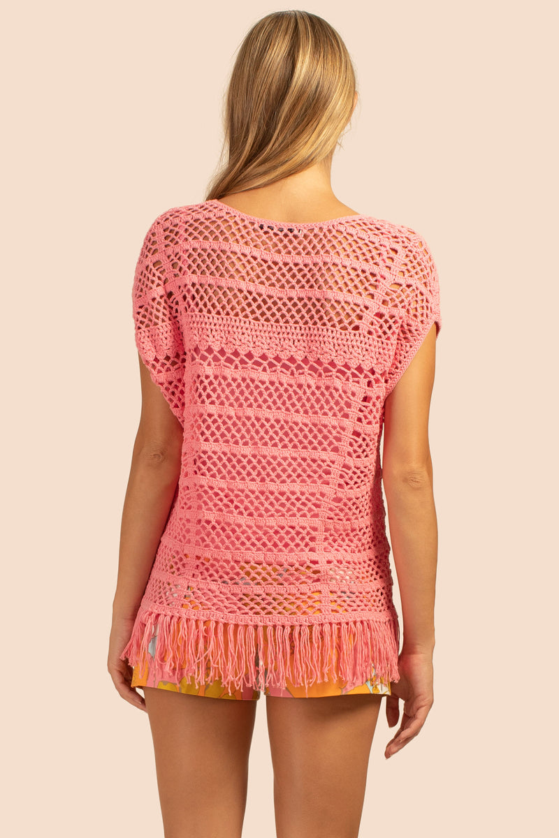 NICOYA PULLOVER in GERANIUM PINK additional image 4