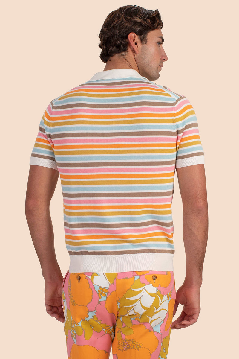 COLIN SHORT SLEEVE POLO in MULTI additional image 1