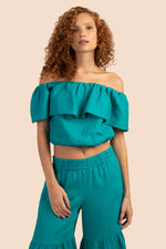 TERRACE TOP in TEAL