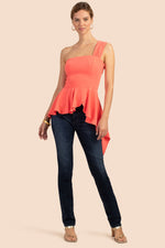 TENDER TOP in CORAL LILY ORANGE additional image 2
