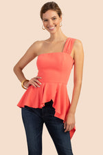 TENDER TOP in CORAL LILY ORANGE
