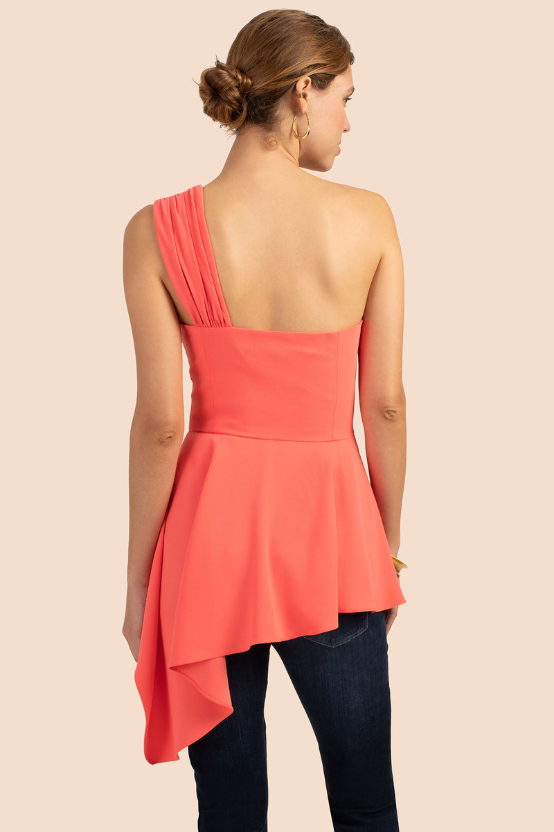 TENDER TOP in CORAL LILY ORANGE additional image 1