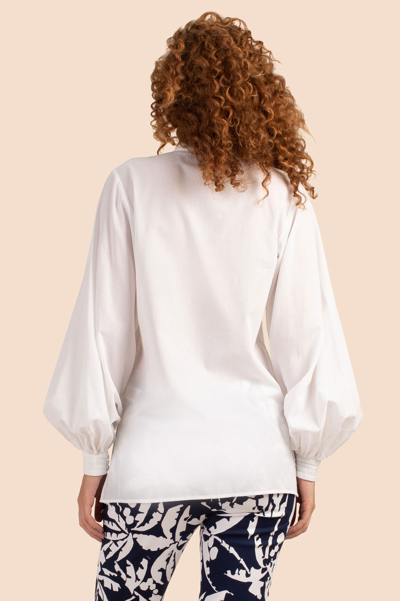 BIANCA BLOUSE in WHITE additional image 1