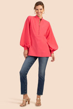 BIANCA BLOUSE in WATERMELON RED additional image 7