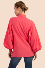 BIANCA BLOUSE in WATERMELON RED additional image 5