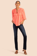 AZALEA 2 TOP in SALMON PINK additional image 2