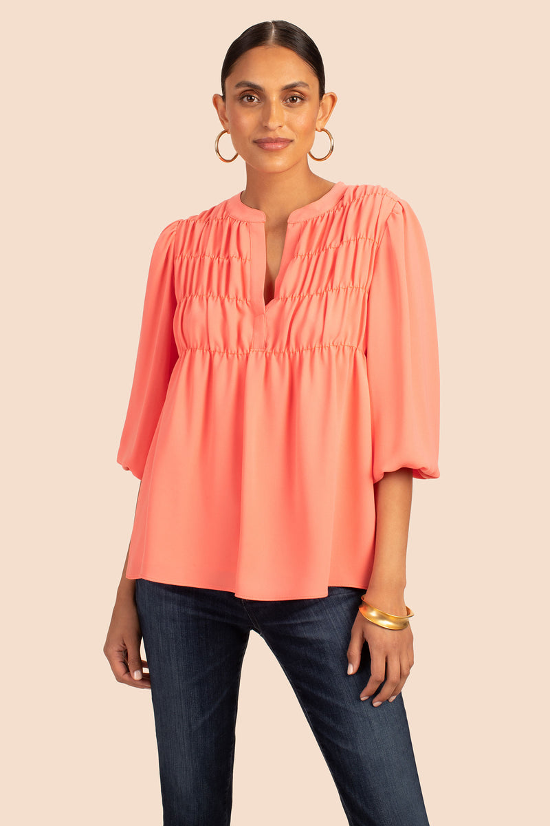 AZALEA 2 TOP in SALMON PINK