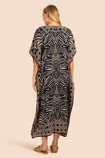 CHIAROSCURO THEODORA MAXI CAFTAN DRESS in INK MULTI additional image 2