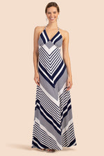 RIANNA DRESS in INK/WHITEWASH additional image 2