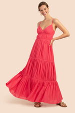 GEMMA DRESS in WATERMELON RED additional image 6